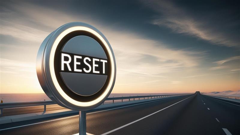 A Road Reset Button or Highway Reset Sign